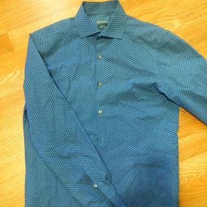 Men's long sleeve dress shirt slim fit